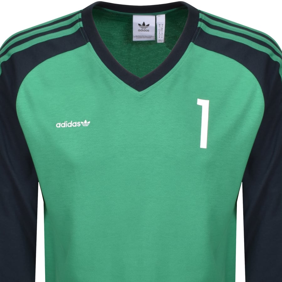 adidas Originals Football Jersey T Shirt Green | Mainline
